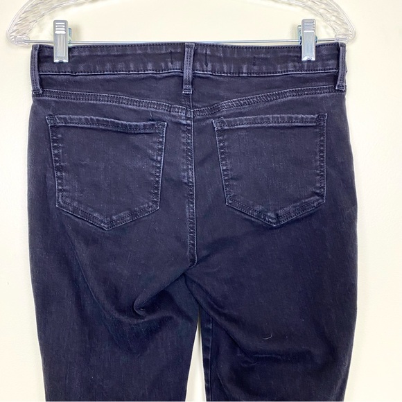 NYDJ Women's Black Mid Rise Jeans Capri Crisscross Tulip Raw Hem, Size 2 - Picture 14 of 16